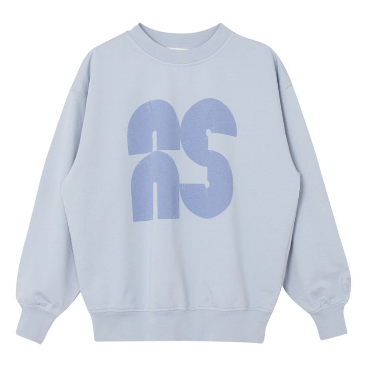 Sweatshirt Logo Bio-Baumwolle | Graublau- Produktbild Nr. 0