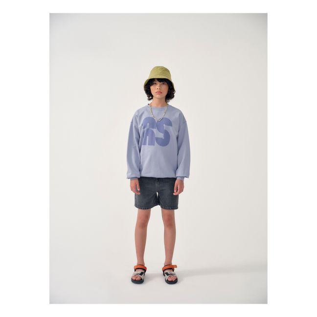 Sweat Logo Coton Bio | Bleu gris
