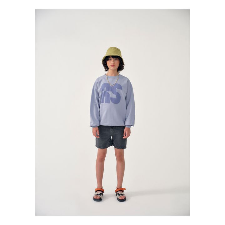 Sweatshirt Logo Bio-Baumwolle | Graublau- Produktbild Nr. 1