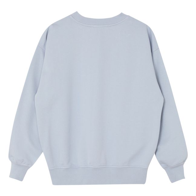 Organic Cotton Logo Sweatshirt | Graublau