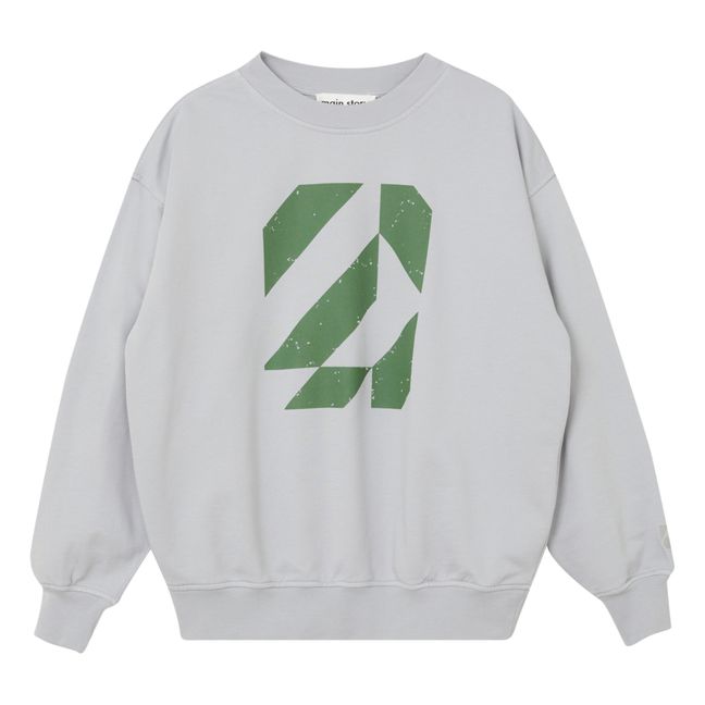 Organic Cotton Logo Sweatshirt | Light grey