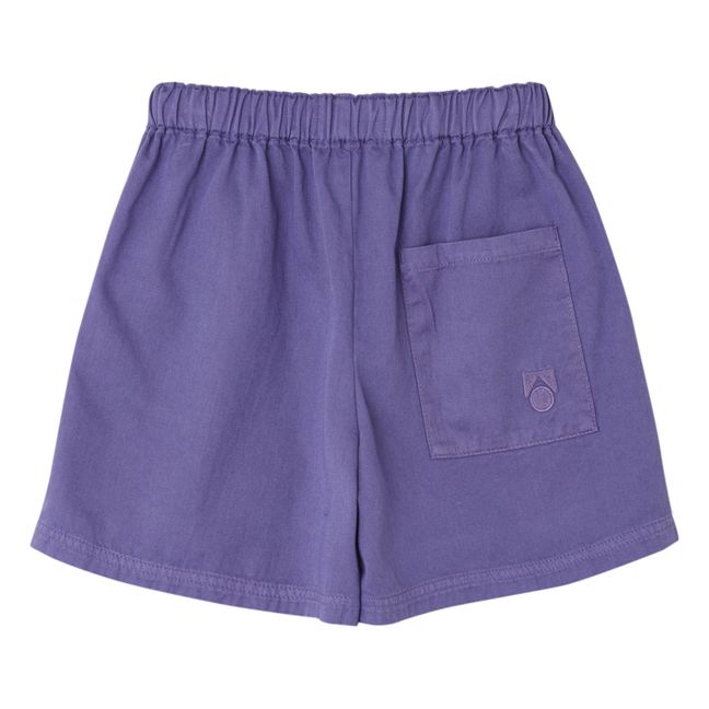 Shorts in cotone organico | Viola