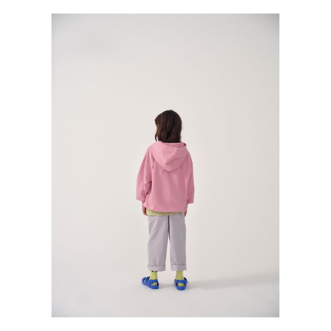 Sudadera con capucha de algodón orgánico Logo | Rosa