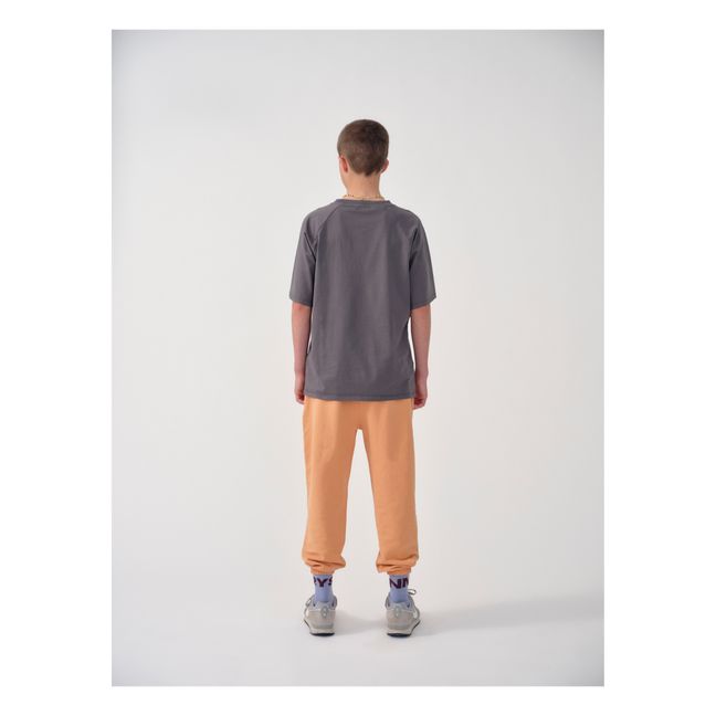 T-shirt Logo in cotone organico | Grigio scuro