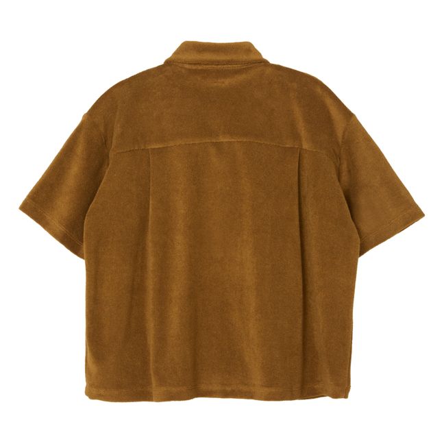 Camisa de rizo de algodón ecológico | Camel