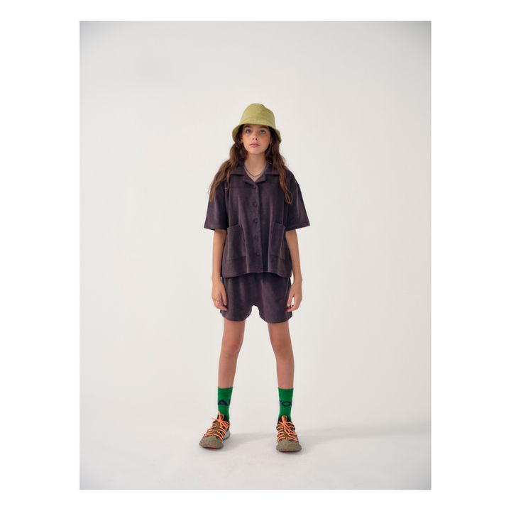 Organic Cotton Terry Shorts | Asphalte- Imagen del producto n°1