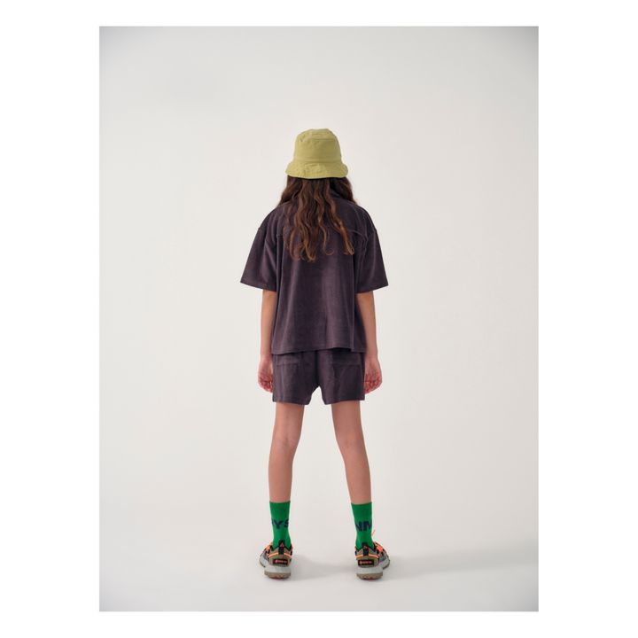 Organic Cotton Terry Shorts | Asphalte- Imagen del producto n°2