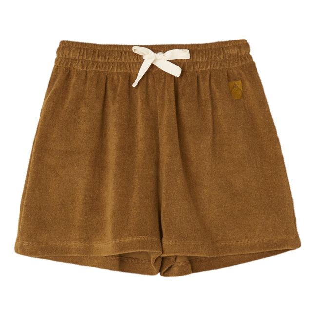Organic Cotton Terry Shorts | Camel