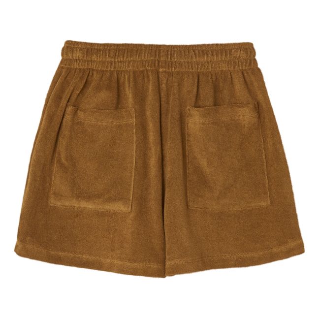 Organic Cotton Terry Shorts | Camel