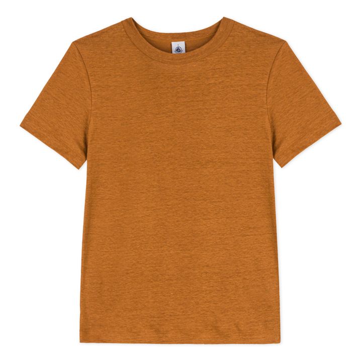 Camiseta de lino - Colección Mujer | Naranja- Imagen del producto n°0