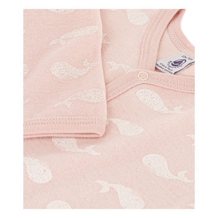 Organic Cotton Footed Pyjamas | Pink- Product image n°1