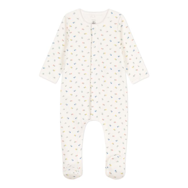 Bodyjama Fleurs Coton Bio | Ecru