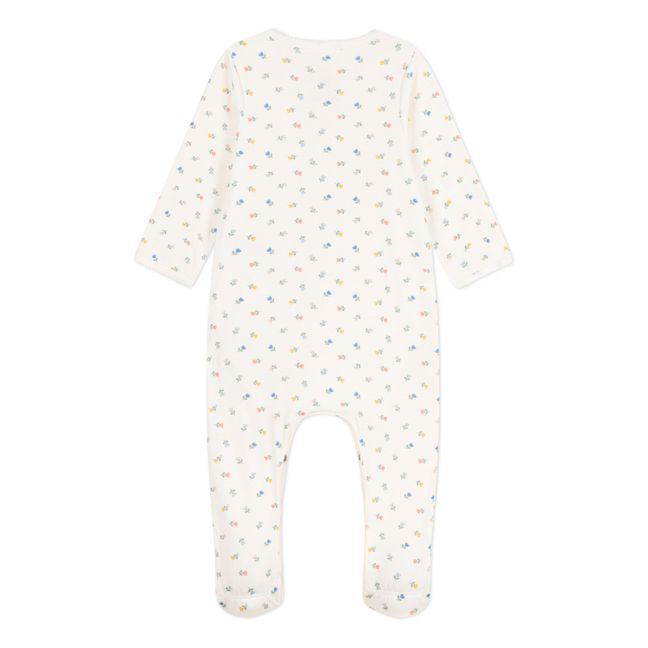 Bodyjama Fleurs Coton Bio | Ecru