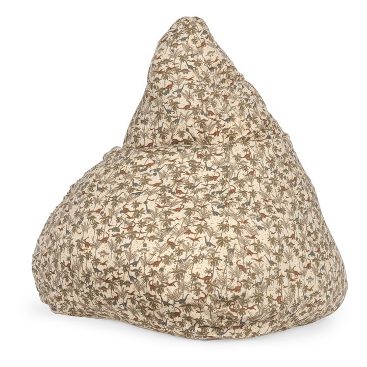 Pouf en coton bio Dino | Verde- Imagen del producto n°0