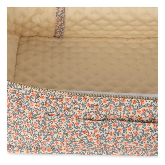 Housse de rangement en coton bio Fleur de glace | Rosso