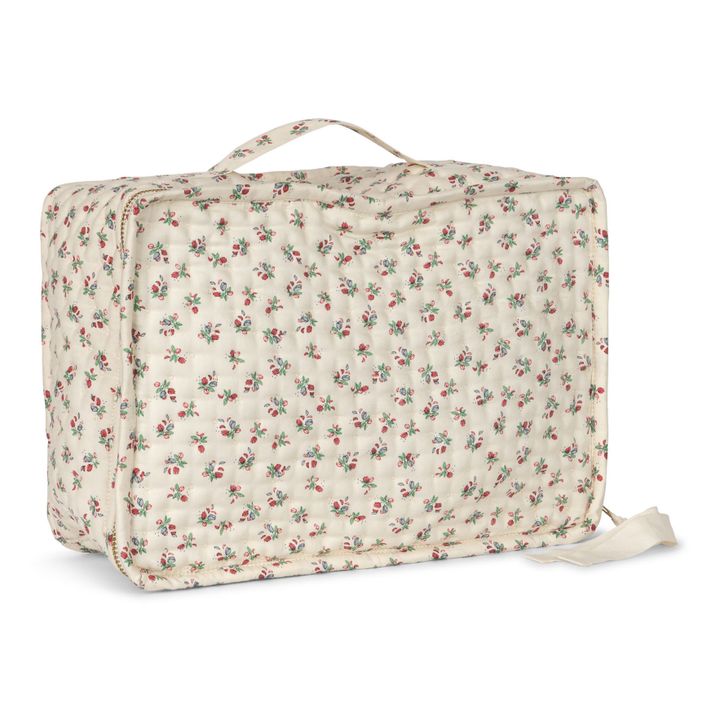 Housse de rangement en coton bio Fleur tricolore | Seidenfarben- Produktbild Nr. 0