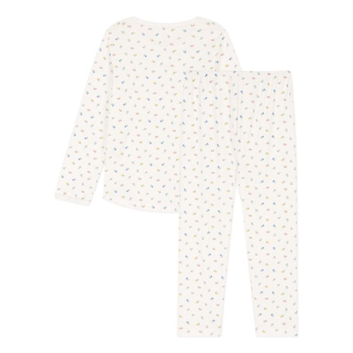 Small Bow Organic Cotton Pyjama Set | Ecru- Product image n°2