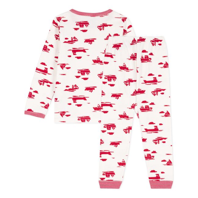 Le Havre Organic Cotton Pyjama Set | Rosso
