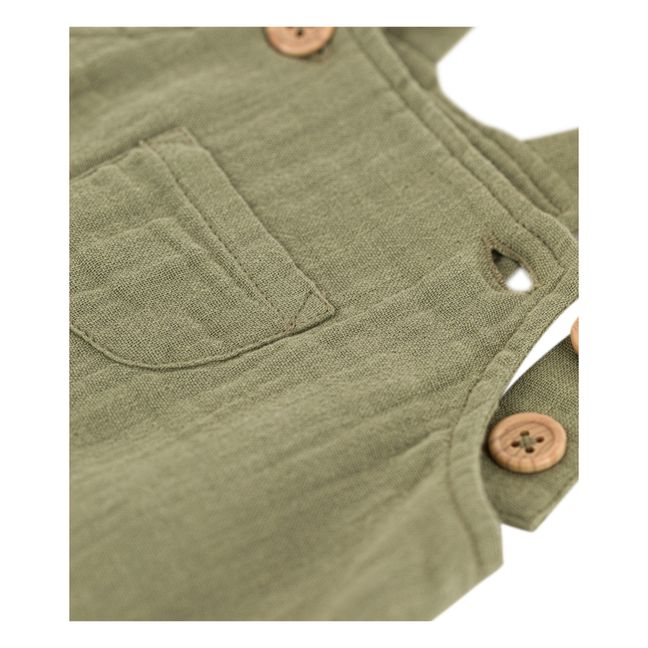 Peto corto de gasa de algodón  | Khaki