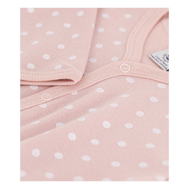 Organic Cotton Polka Dot Pajamas With Feet | Rosa