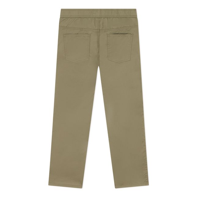 Cotton Twill Trousers | Khaki