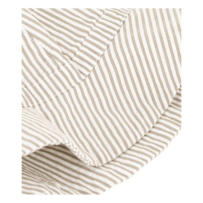 Seersucker Floppy Hat | Beige