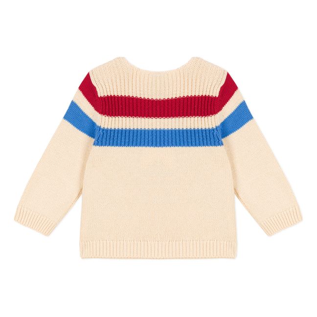 Knit Crew Neck Jumper | Ecru