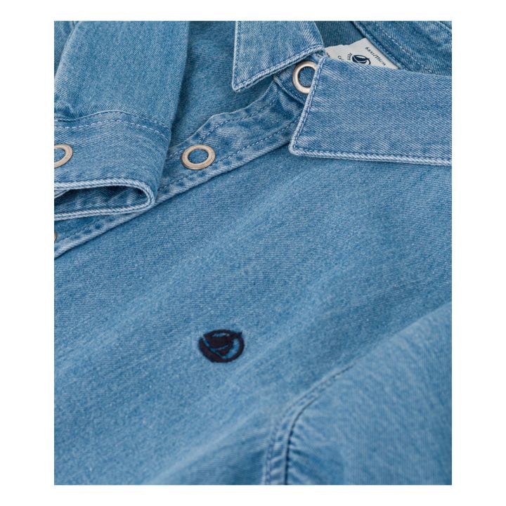 Hemd Denim Bio-Baumwolle | Blau- Produktbild Nr. 4