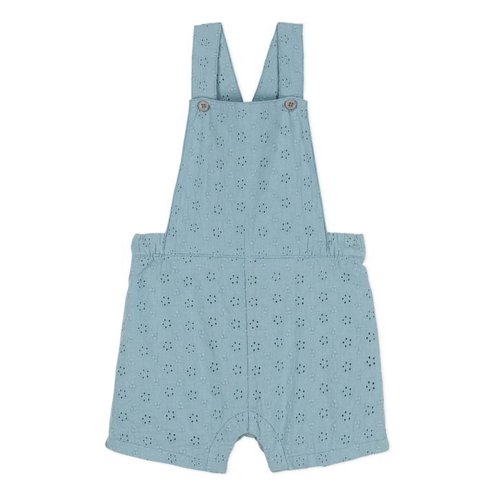 Broderie Anglaise Short Overalls | Azul- Imagen del producto n°0