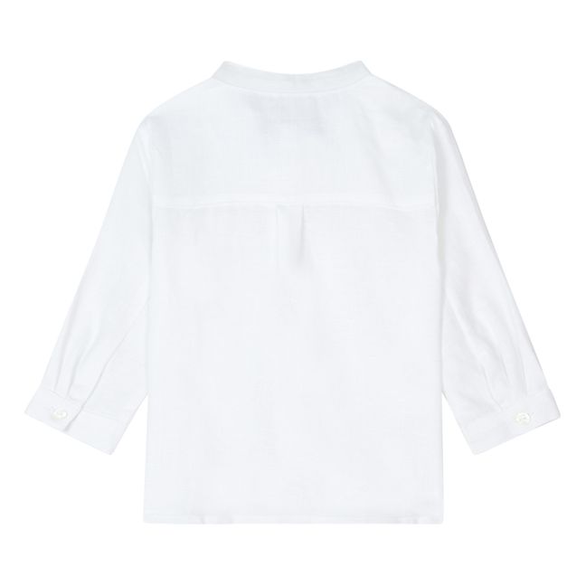 Linen Kurta Shirt  | Ecru
