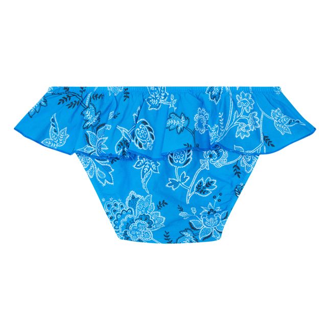 Culotte de Bain Imprimée Santos | Bleu