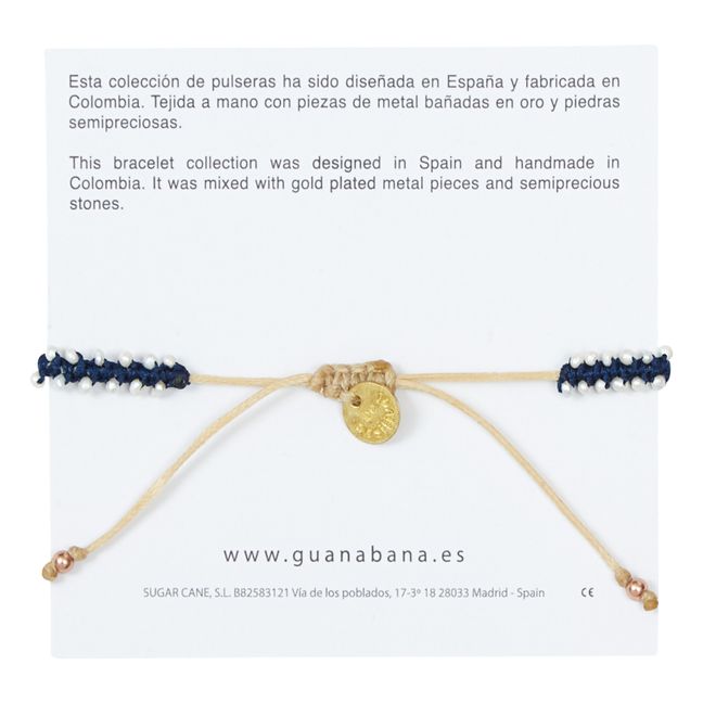 Bracelet Leo Perles | Bleu marine