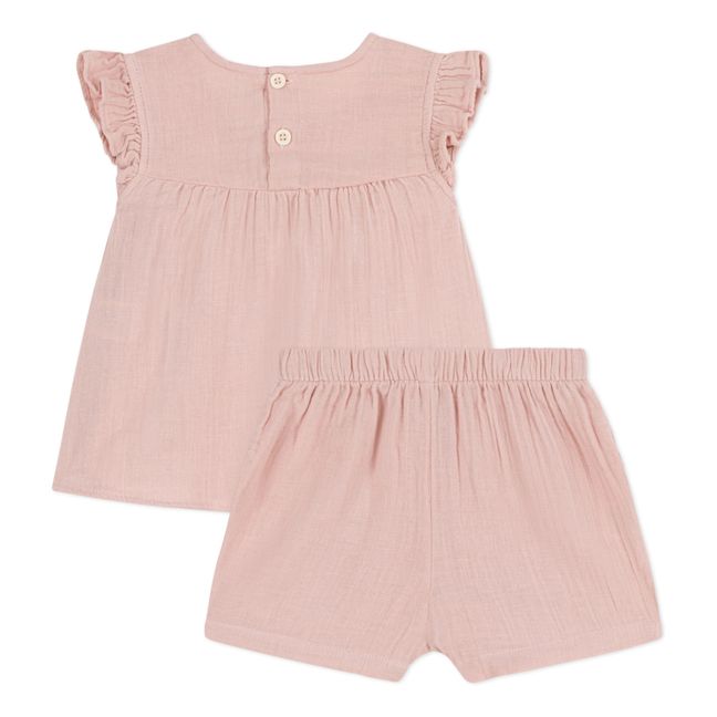 Plain Cotton Muslin Set | Rosa Palo