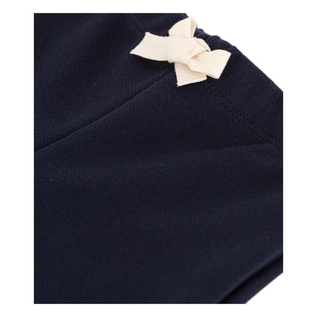 Pantalon Uni en Molleton | Bleu marine