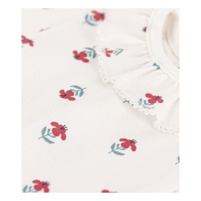 Organic Cotton Short Sleeve Floral Bodysuit | Seidenfarben