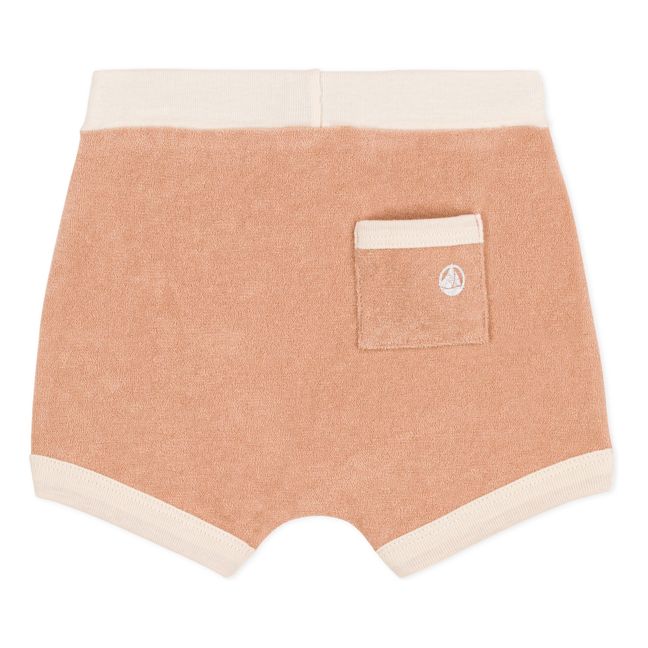 Organic Terry Cloth Shorts | Dusty Pink