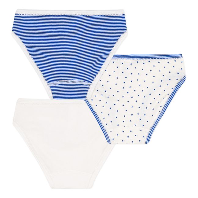 Pack of 3 Organic Cotton Briefs | Azul