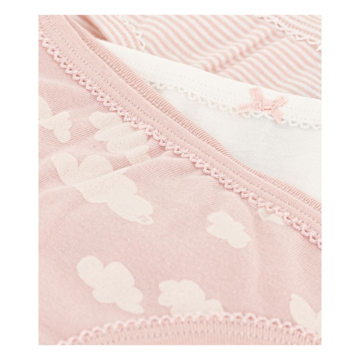 Pack of 3 Organic Cotton Cloud Briefs | Pink- Product image n°1