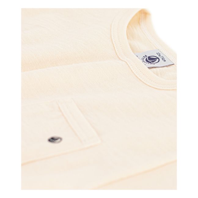 T-Shirt kurzärmelig aus Jersey Bio-Baumwollflammgarn | Seidenfarben