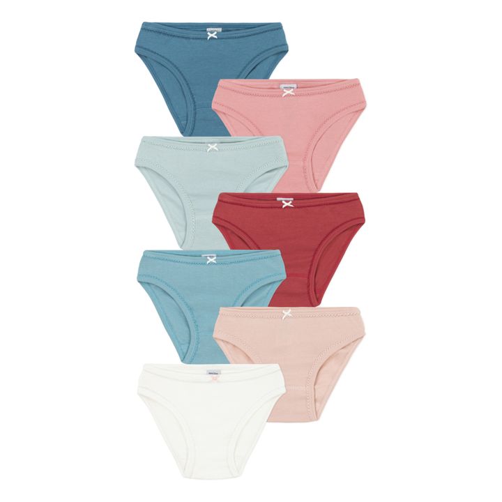 7er Set Unterhosen einfarbig  Bio-Baumwolle | Rosa- Produktbild Nr. 0