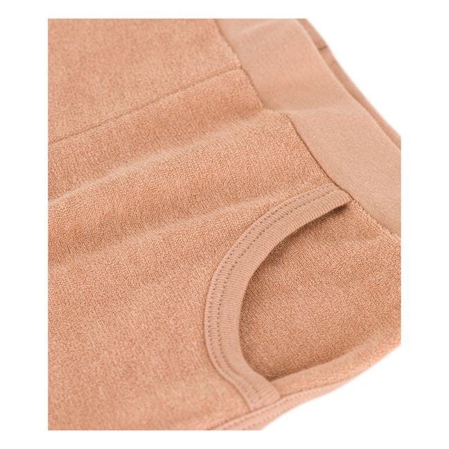 Shorts in spugna di cotone organico | Rosa antico
