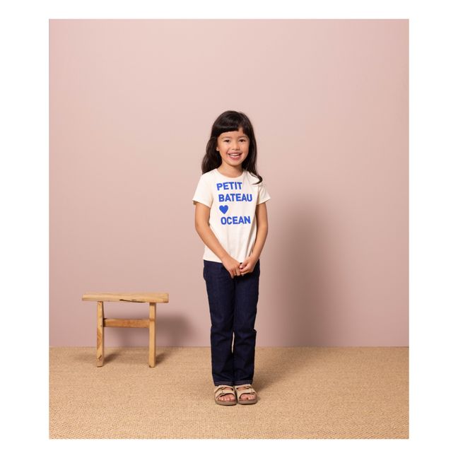 Ocean Short Sleeve Organic Cotton Printed T-shirt | Crudo