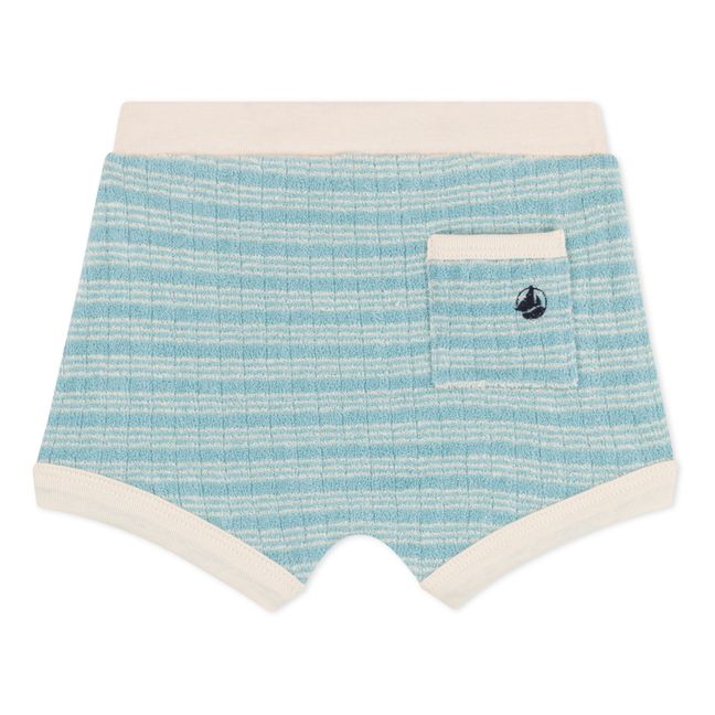 Organic Cotton Terry Cloth Baby Shorts | Hellblau