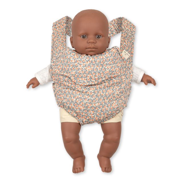Porte bébé pour poupée en coton bio Fleur de glace | Rot