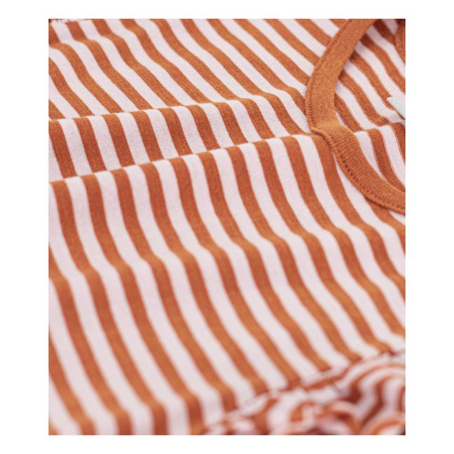 T-Shirt mit Rüschenärmeln Jersey | Orange