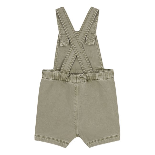 Salopette Courte Denim | Khaki