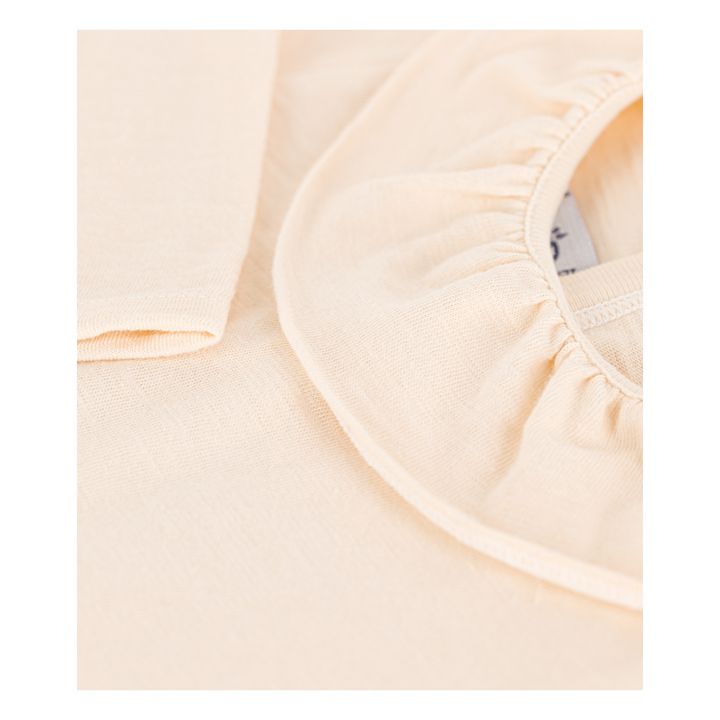 Long Sleeve Jersey Blouse | Ecru- Product image n°1