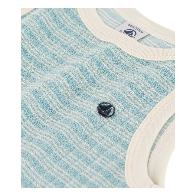 OrganicTerry Cloth Tank Top | Hellblau