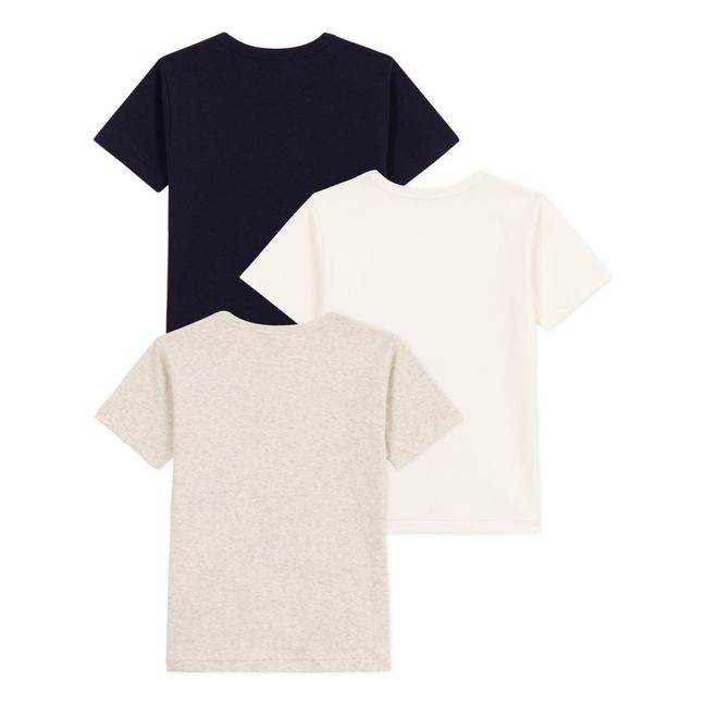 Solid Colour Short Sleeve T-Shirts - Set of 3 | Crudo