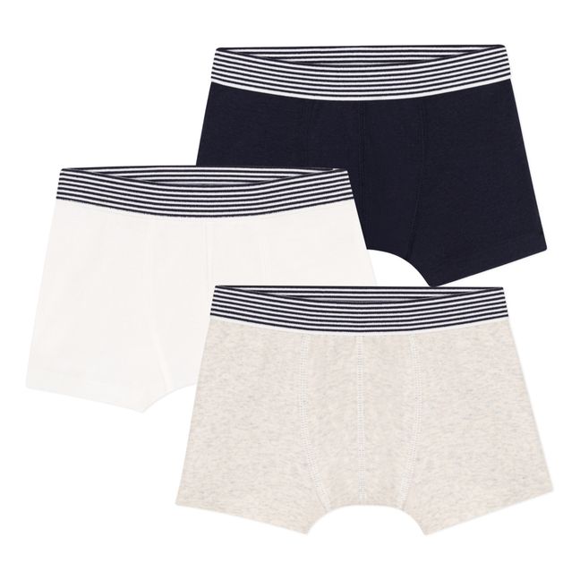 Lot 3 Boxers Coton Bio | Ecru